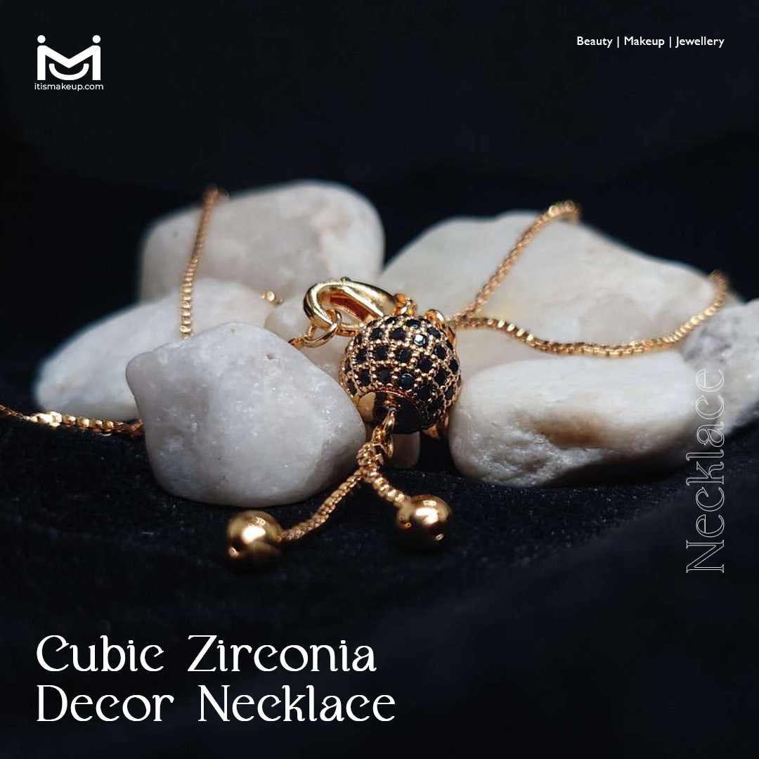Cubic Zirconia Decor Necklace in Pakistan for Sale