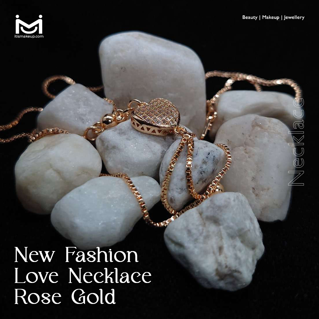 New Fashion Love Necklace Rose Gold